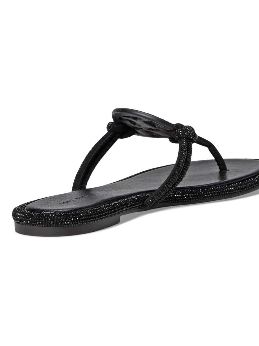 Tory Burch Women's Miller Pavé Knotted Sandal - Black - Picture 4 of 7